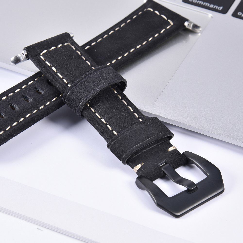 CoverKingz Uhrenarmband Leder Armband für Apple Watch 49/45/44/42mm Retro Serie, Lederband Edelstahl Faltschließe Serie Ultra 2/Ultra/9/8/7/6/SE/5/4/3