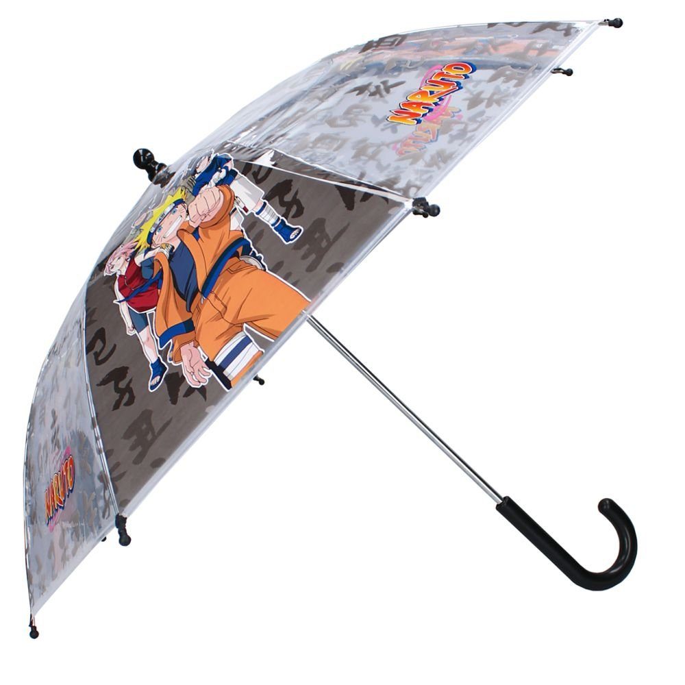 Naruto Stockregenschirm Stockschirm schwarz & transparent Naruto Kinder Regenschirm