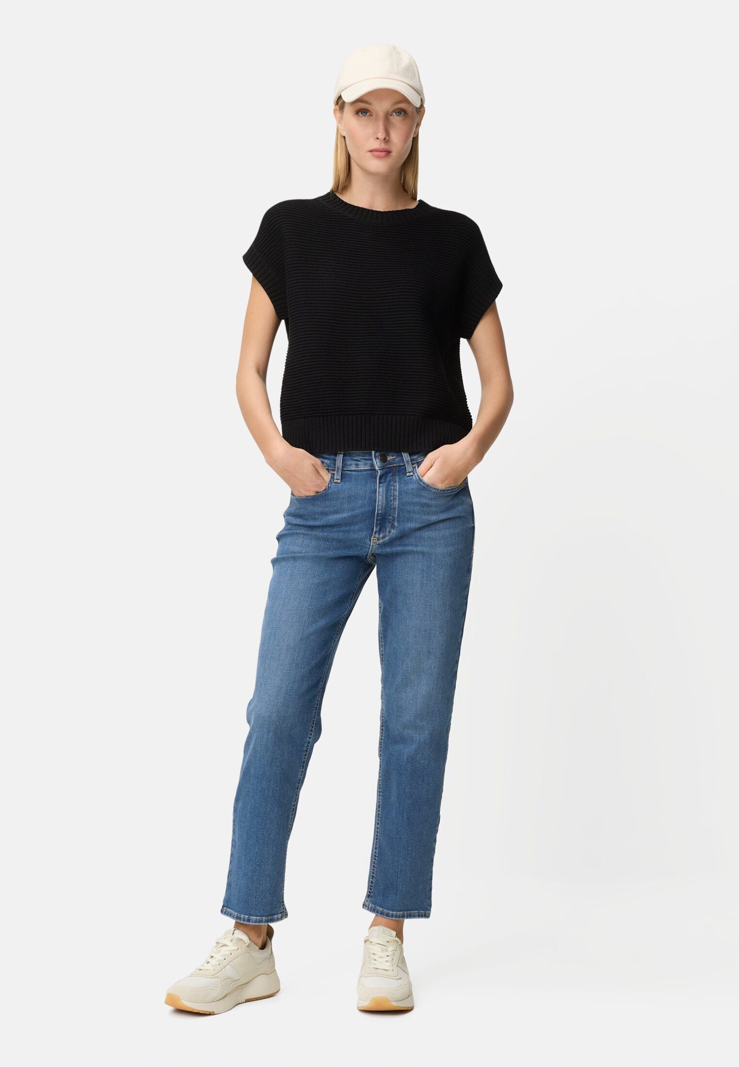 camel active Straight-Jeans Straight Fit Jeans Markenlabel – Bild 3 von 5