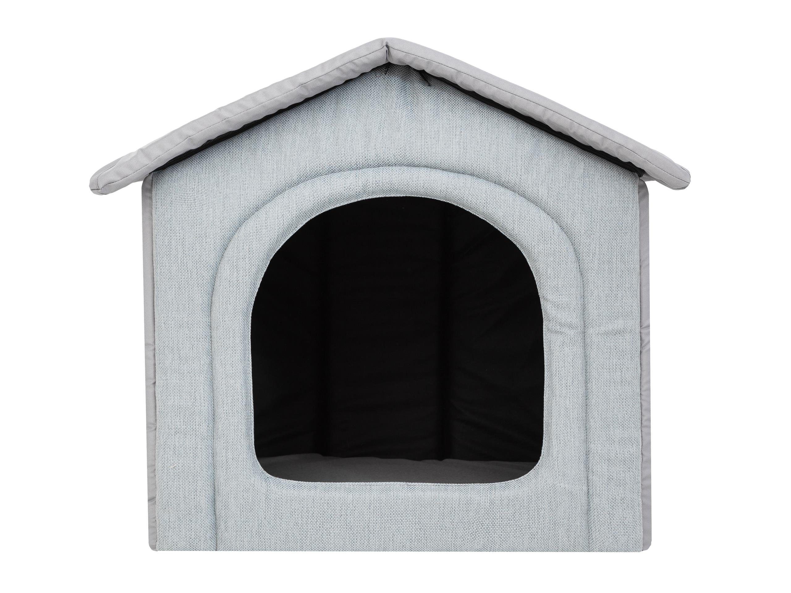 Thumbnail - Bjird Tierhaus Hundehütte Inari, Waschbar bei 30 Grad, krazfest, made in EU, mit herausnehmbarem Dach