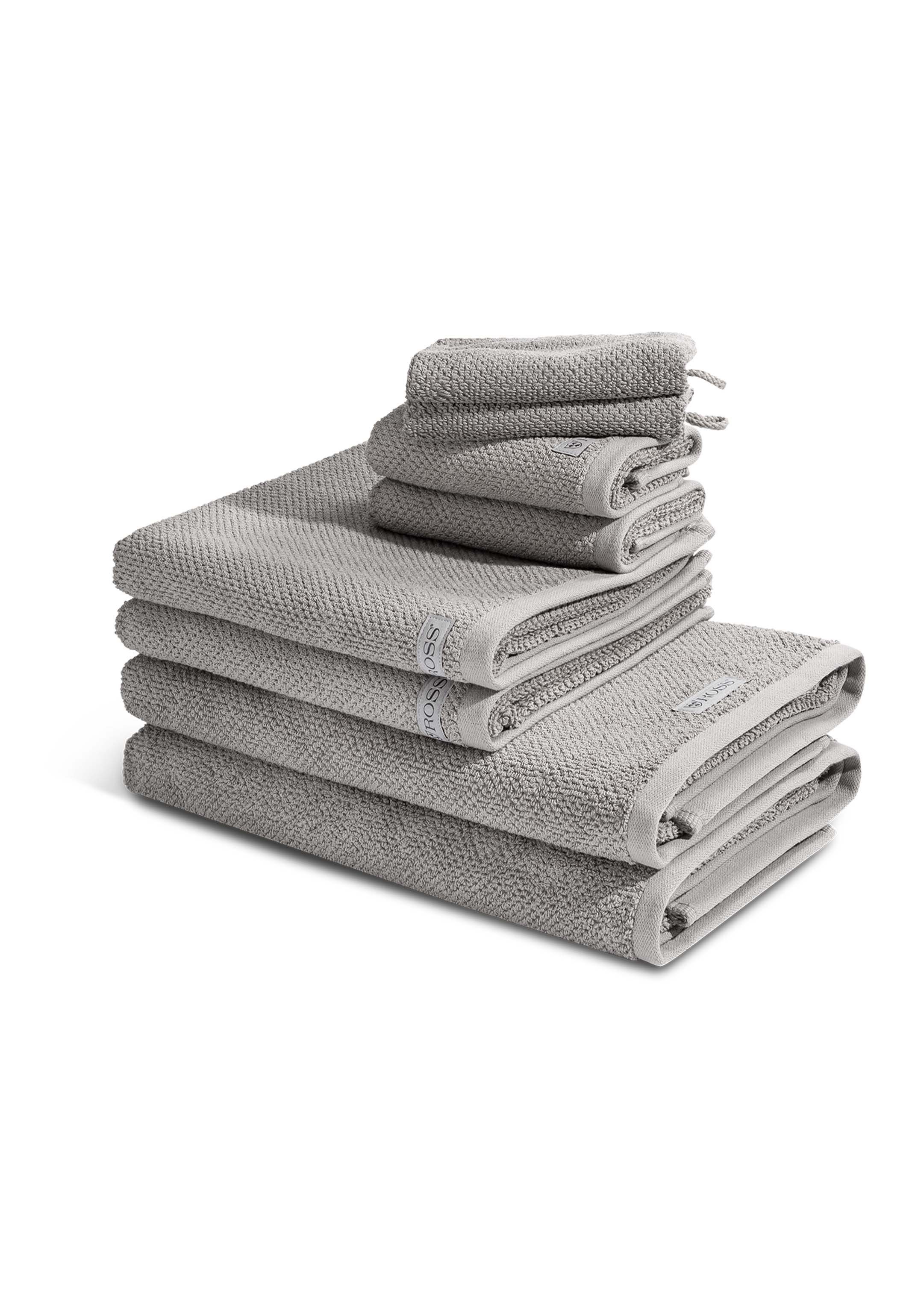 ROSS Handtuch Set Selection - Organic Cotton, Walkfrottee (Spar-Set, 8-St), 2 X Wasch- 2 X Gäste- 2 X Dusch- 2 X Handtuch - im Set - Baumwolle -