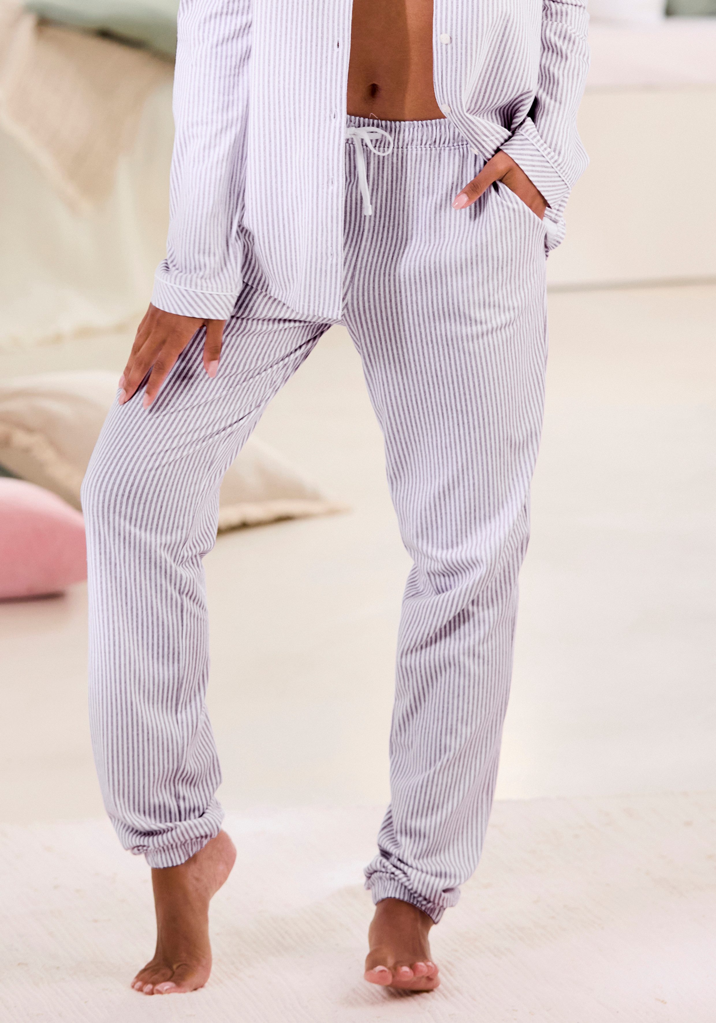 s.Oliver Pyjamahose Innenbeinlänge ca. 78cm bei Größe 36/38 günstig online kaufen