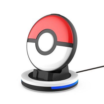 Tadow Ladestation für Pokémon GO Plus,Spiele-Ladegerät,Ladedock Ladeschale (mit RGB-Licht und USB-Typ-C-Ladekabel)