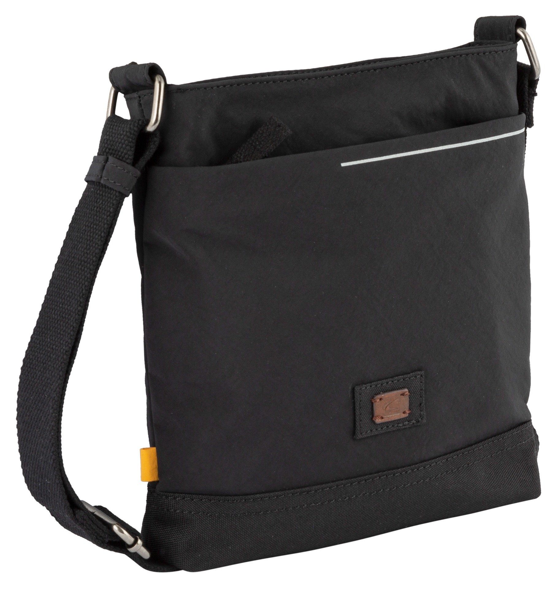 camel active Umhängetasche City Cross im bag schwarz Design praktischen S