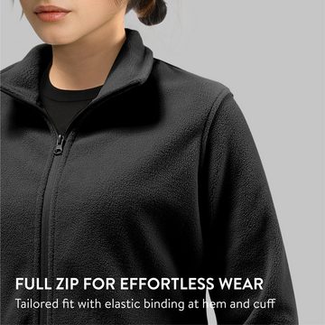 JEMIDI Fleecejacke Frauen Fleece Jacke - Damen Fleecejacke Full-Zip - 100% Polyester (1-St)
