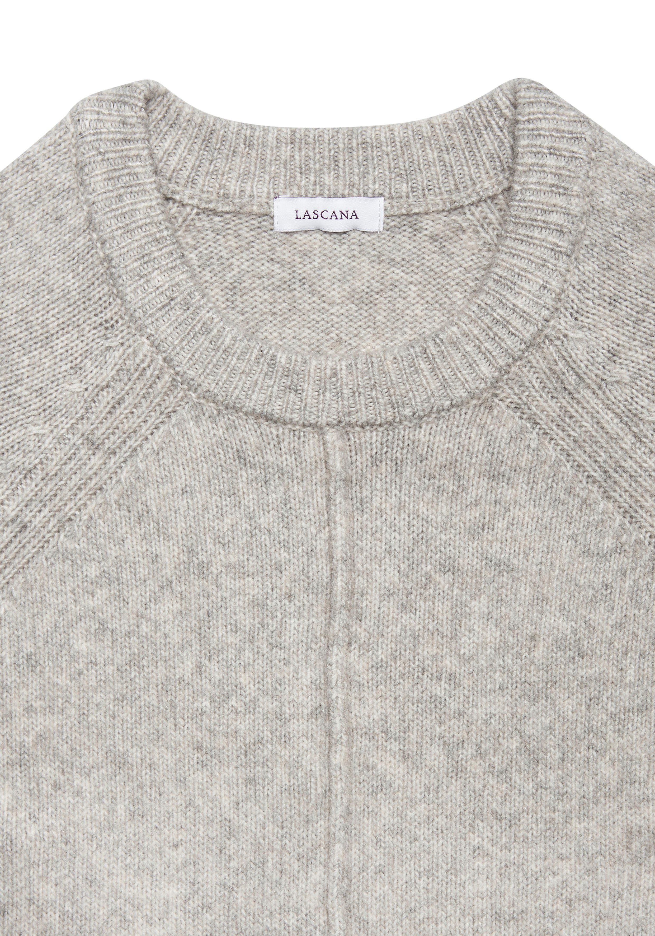 LASCANA Longpullover in lässiger Form aus supersofter Qualität langer Kuschelpulli, bequemes Pulloverkleid, kurzes Strickkleid, Basic – Bild 4 von 5