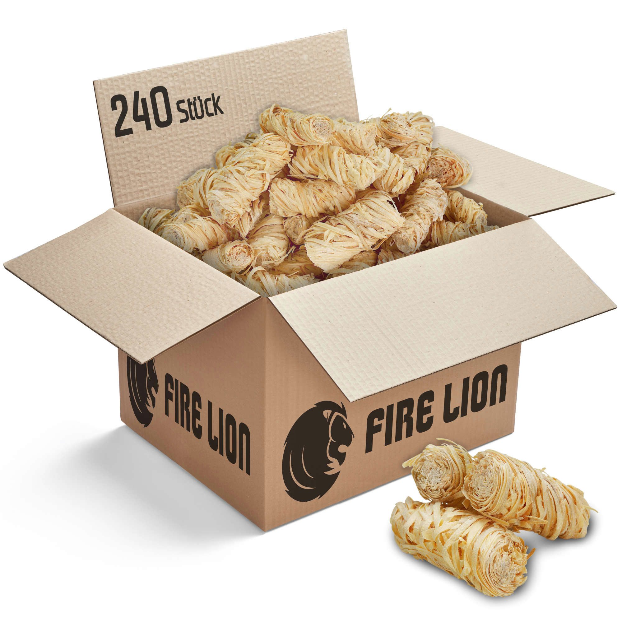 FIRE LION Grillanzünder FIRE LION Anzündwolle, 3 kg