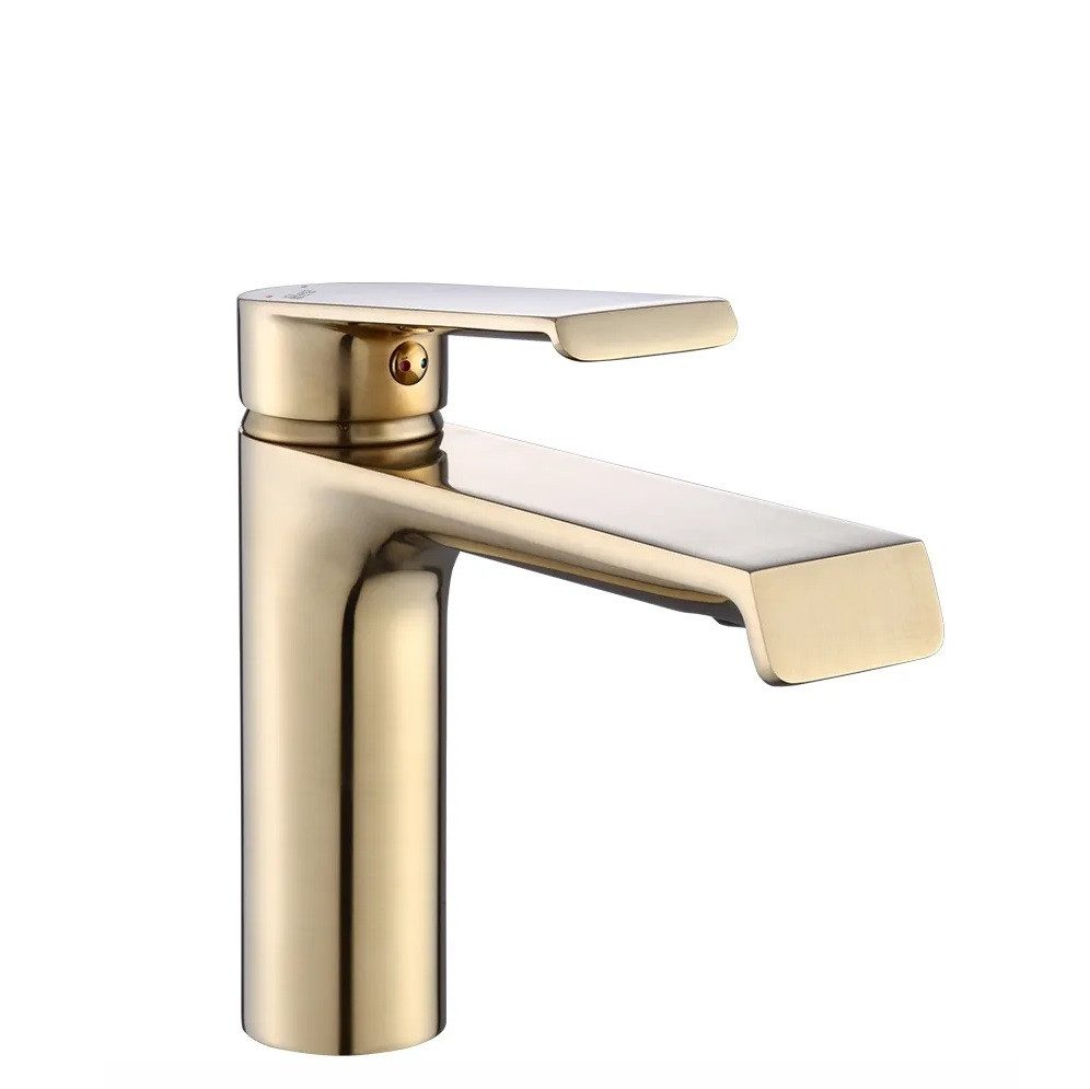 wohnwerk.idee Badarmatur Waschbeckenarmatur Wasserhahn Gold Matt günstig online kaufen