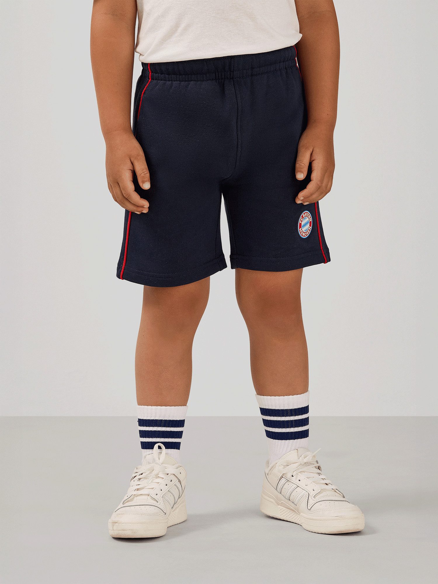 Sweatshorts FC Bayern München, Sweatshort Essentials, Kinder, Navy