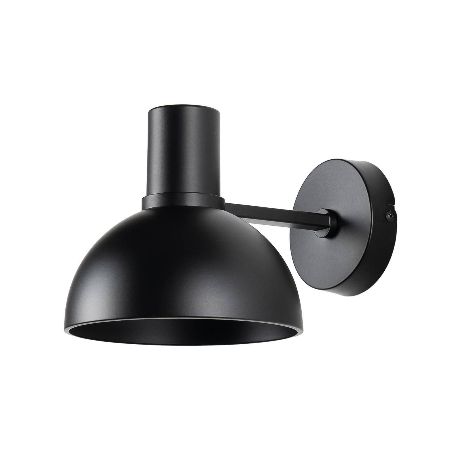 Lucande Wandleuchte Mostrid, Metall, Schwarz IP20, 1 x 15 W LED