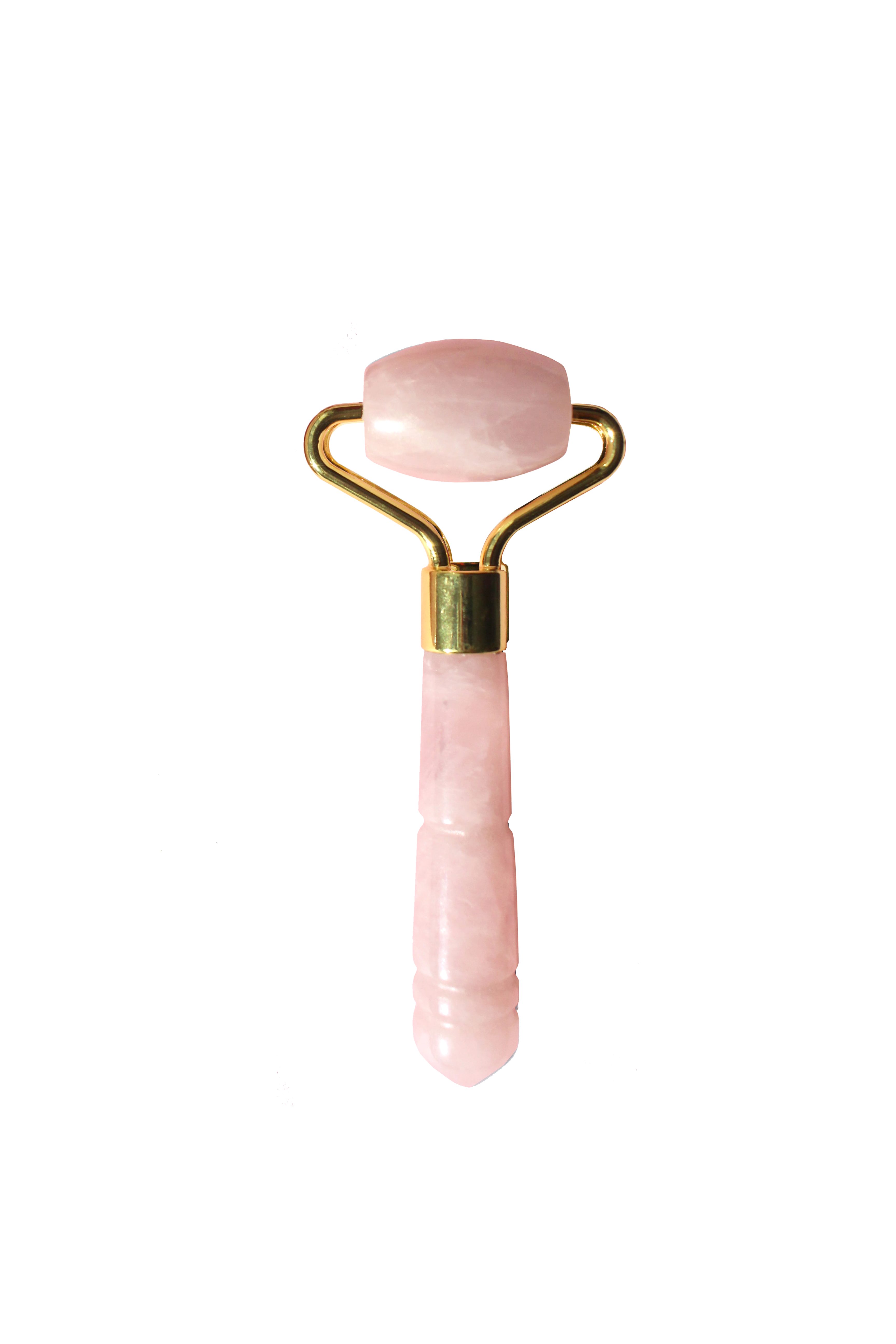 Massageroller Mini Gesichtsroller - Rosenquarz, Jade oder Amethyst