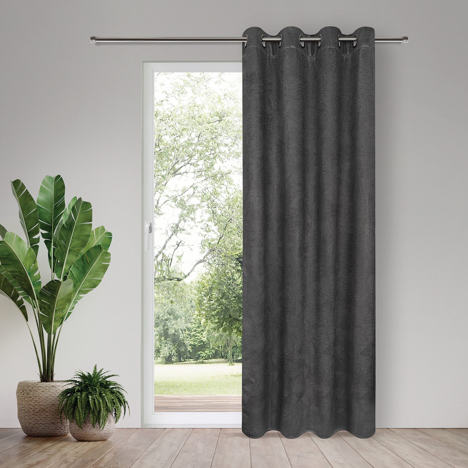 Gerster Vorhang "Heika" Ösen 1 Stk. tlg. SB-Ösenschal "Heika" günstig online kaufen