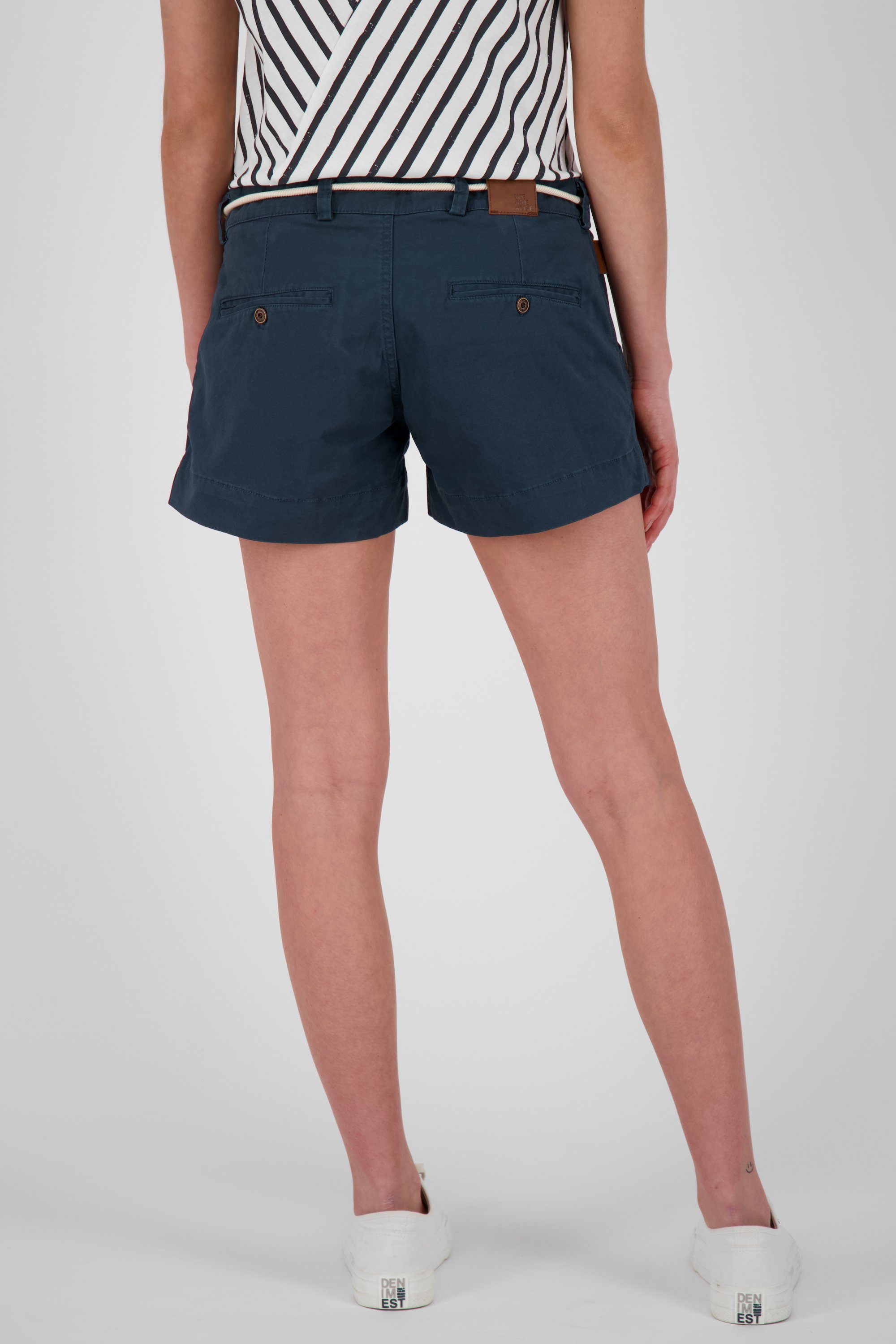 Alife & Kickin Shorts JuleAK Damen Hose Shorts kurze Sweathose, marine