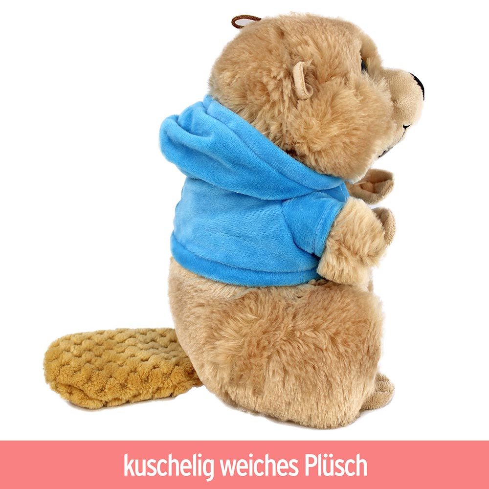 Tierkuscheltier Biber Plüschtier mit Hoodie und günstig online kaufen