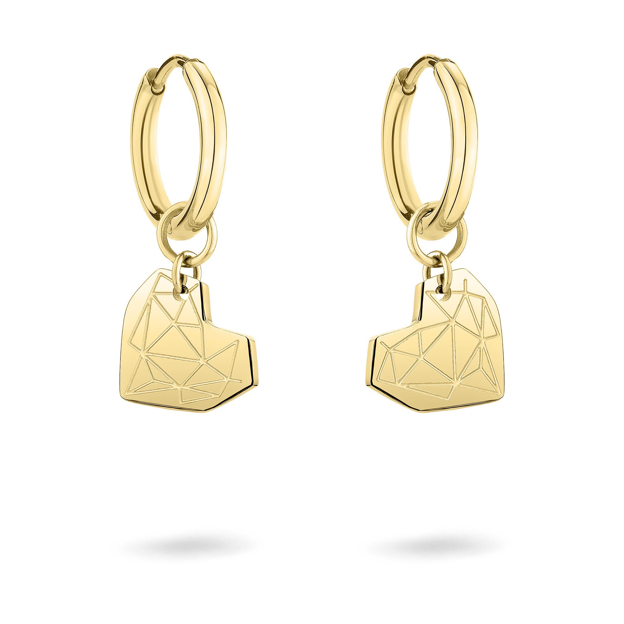 Paar Ohrstecker Simply Broken Heart Edelstahl