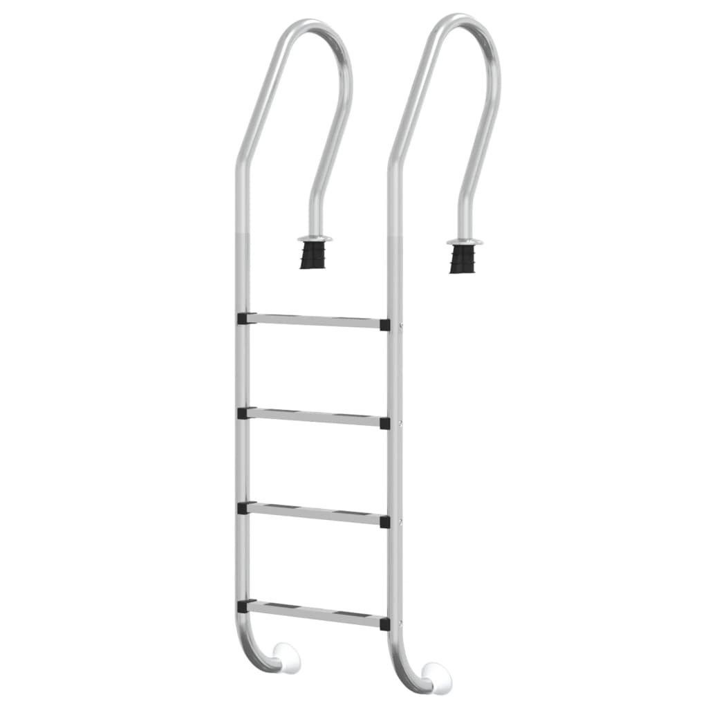 Poolleiter Einstiegsleiter Pool-Leiter 54x38x184,5 cm Edelstahl 304