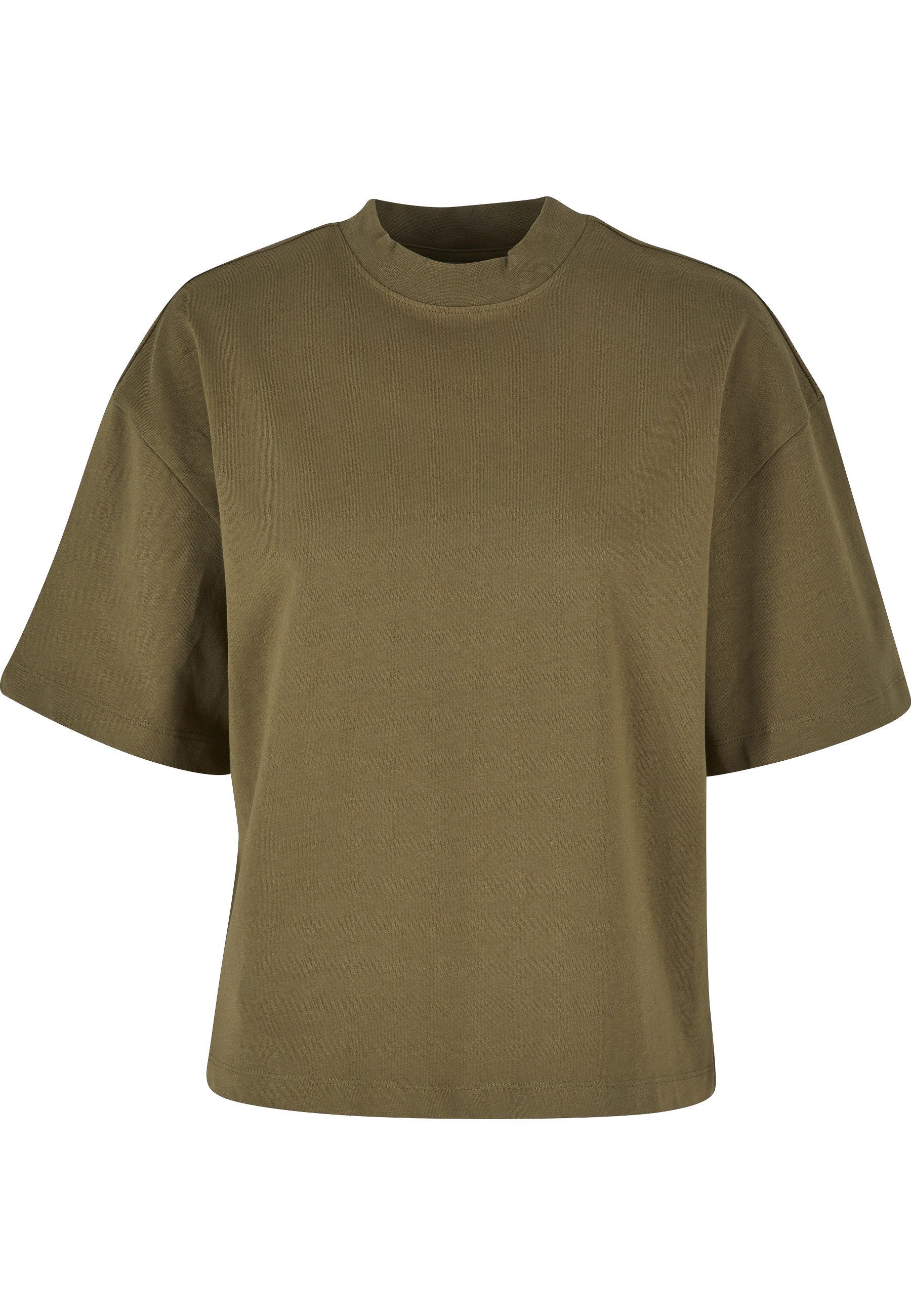 URBAN CLASSICS Kurzarmshirt Urban Classics Damen Ladies Organic Heavy Slit günstig online kaufen