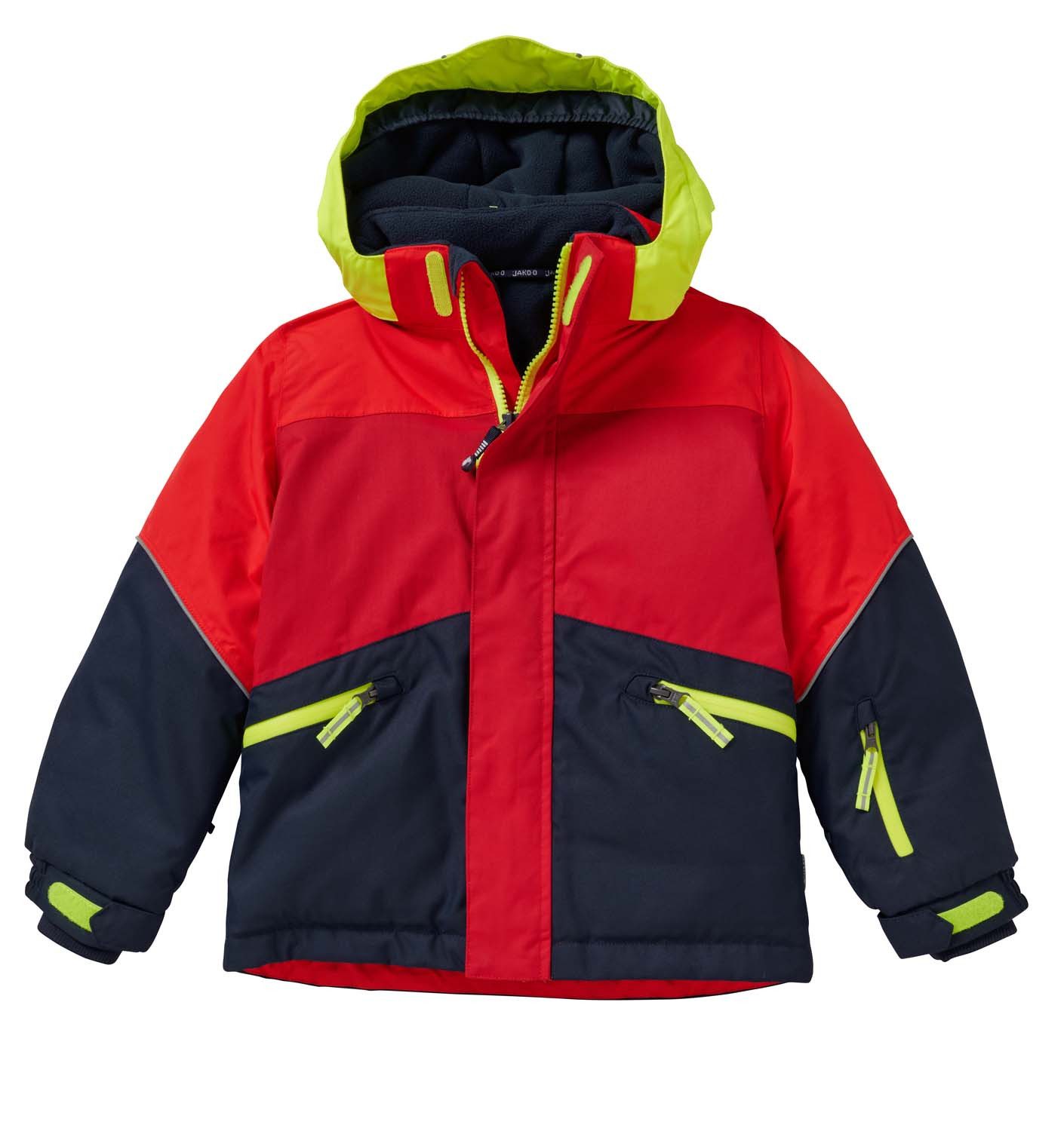 JAKO-O Outdoorjacke JAKO-O Kinder Robustjacke gefüttert, tomatenrot