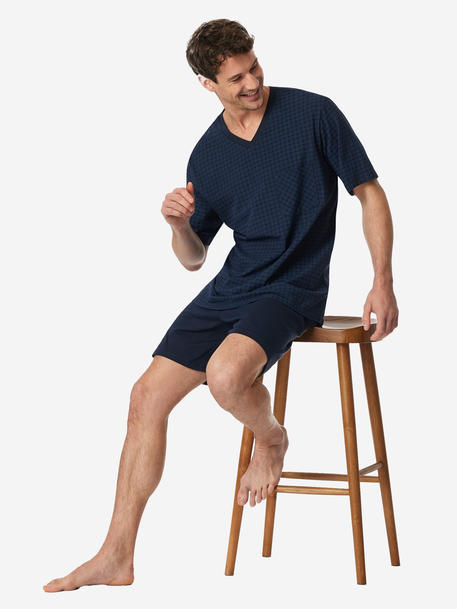 Schiesser Pyjama Comfort Essentials (2 tlg) schlafanzug schlafmode bequem günstig online kaufen