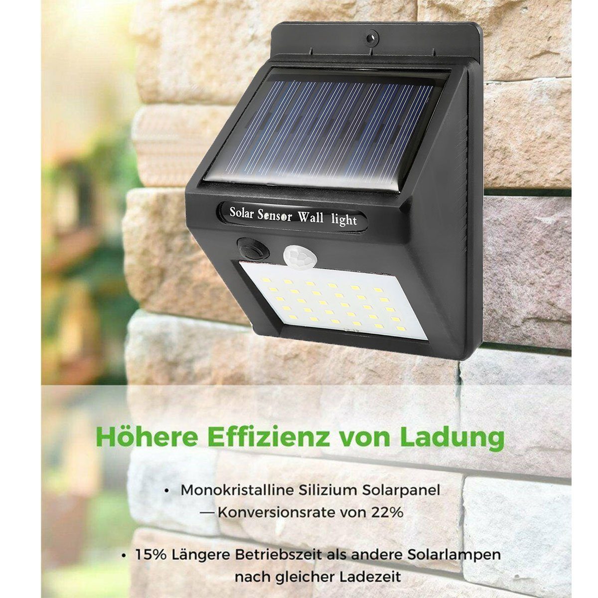 oyajia LED Solarleuchte 4er 30LEDs Solarlampe günstig online kaufen