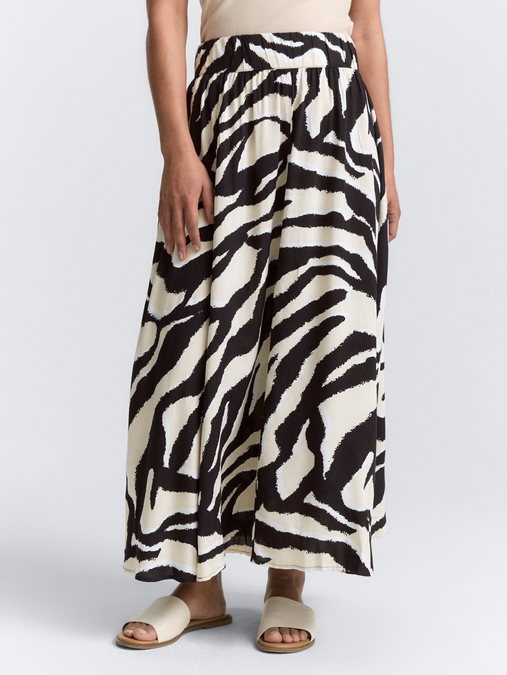 TOM TAILOR Sommerrock High Waist Midi-Rock günstig online kaufen