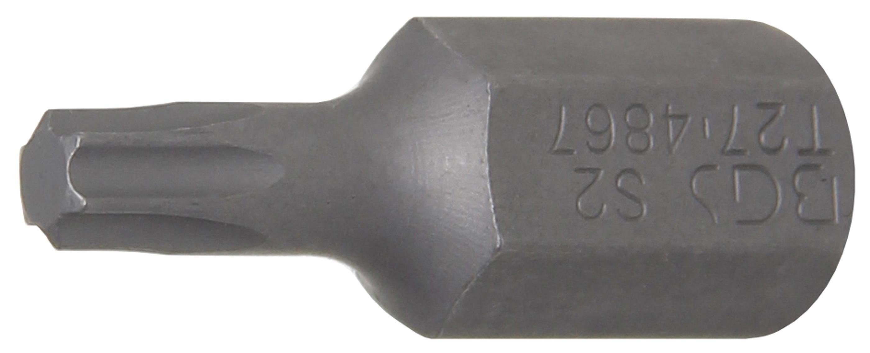 BGS technic Bit-Schraubendreher Bit, (für Antrieb Torx) T-Profil (3/8), T27 10 Außensechskant mm