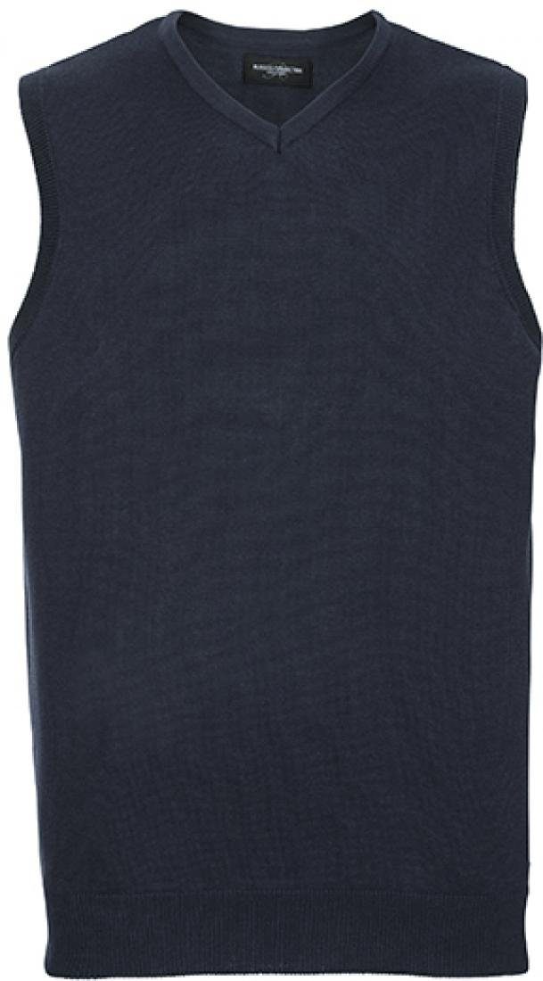Russell Sweatshirt Men´s V-Neck Sleeveless Knitted Пуловери