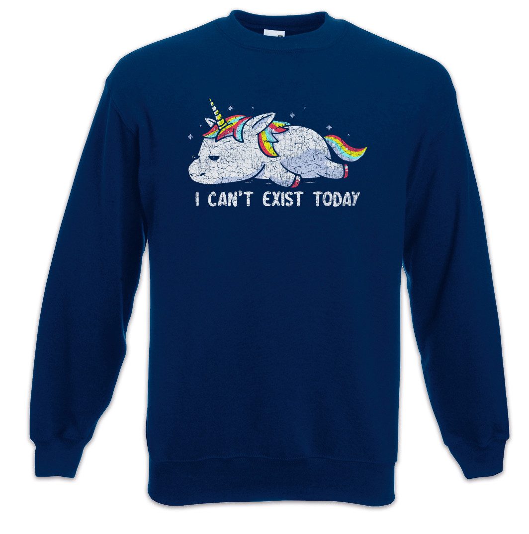 Sweatshirt I Can't Exist Today Sweatshirt Faultier Couch Bett Schlafern Sleep
