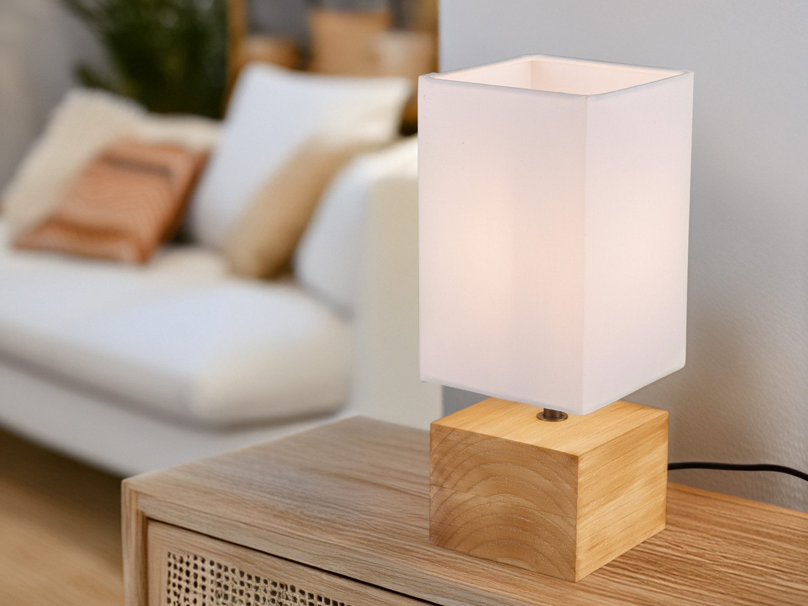 Reality Leuchten LED Nachttischlampe, Dimmfunktion, LED wechselbar, Warmwei günstig online kaufen