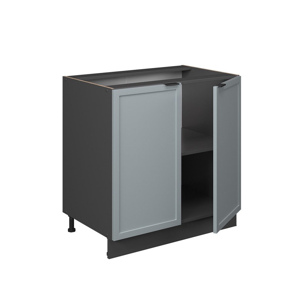 Vicco Spülenunterschrank Fame-Line, Hellblau-grau/Anthrazit, 80 cm günstig online kaufen