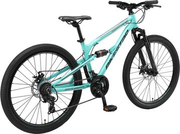 Bikestar Mountainbike, 21 Gang Shimano RD-TY300 Schaltwerk, Kettenschaltung