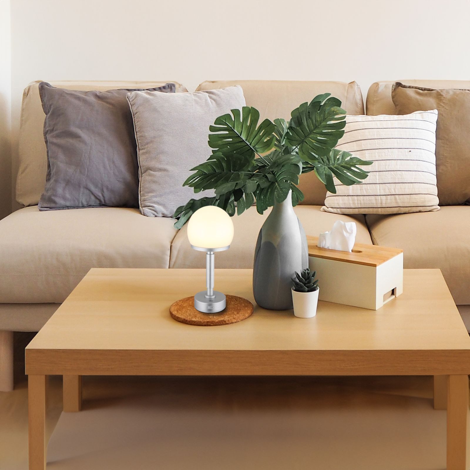 GLOBO LIGHTING Tischleuchte Tischlampe kabellos mit günstig online kaufen