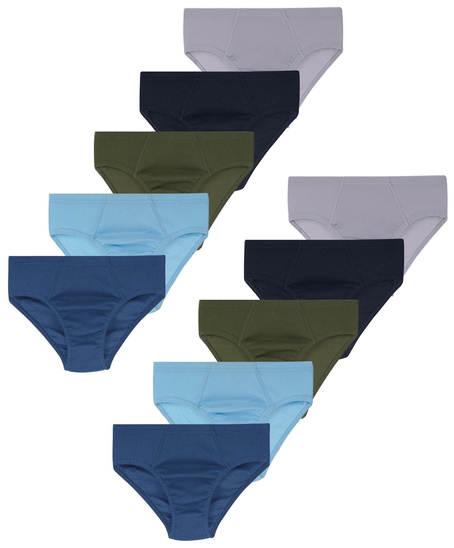 Slip 10er Set Jungen Slips 100% Baumwolle - Basics - Bunt