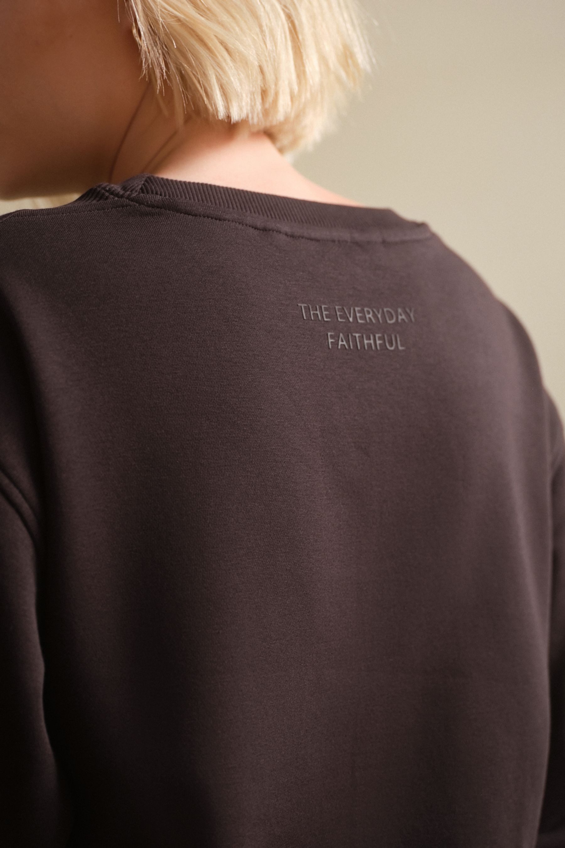 Next Longsweatshirt Angerautes Relaxed Fit Oversized-Sweatshirt (1-tlg)