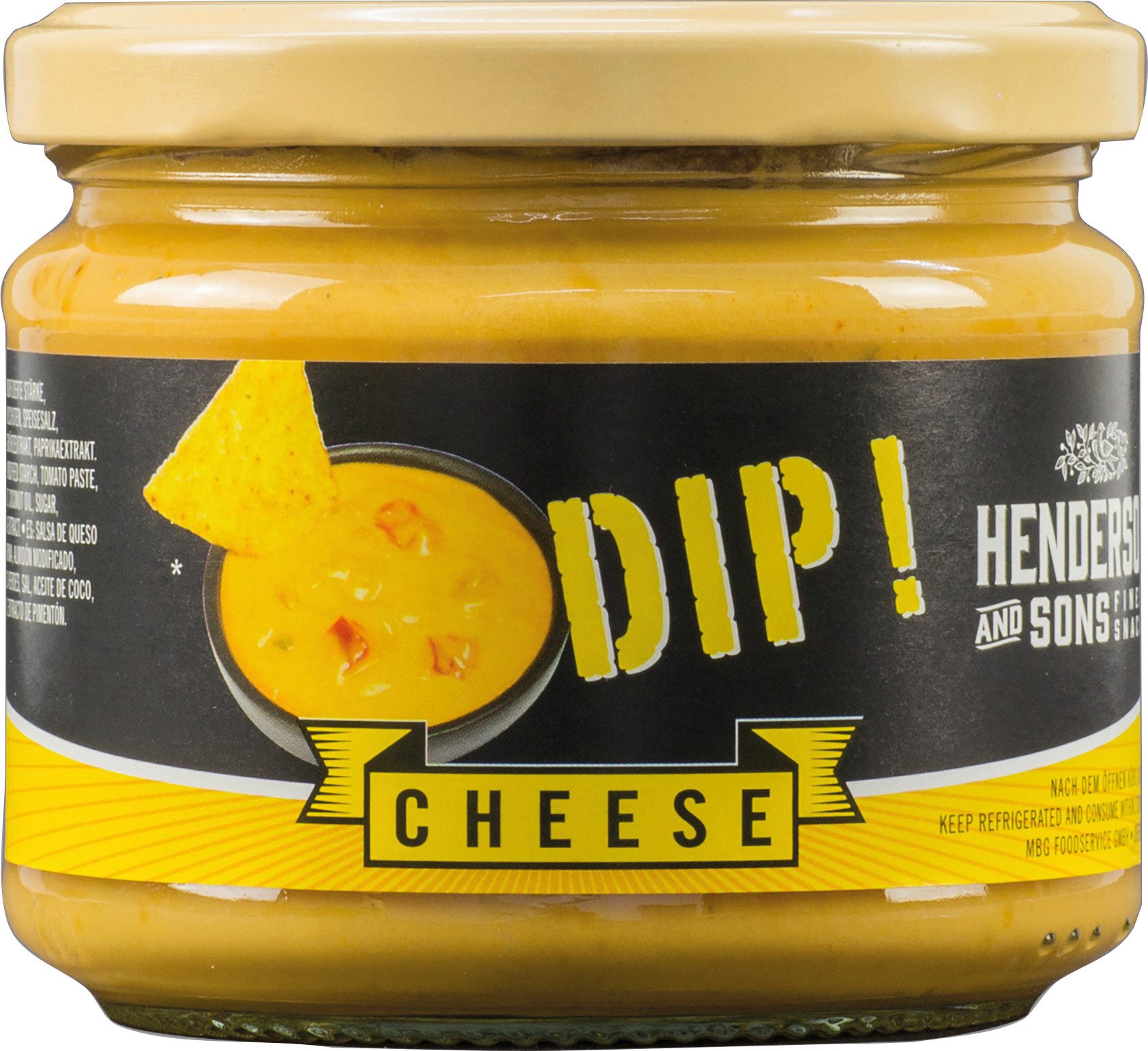 HENDERSON & SONS Dip, Henderson Sons Cheese Jalapeno Dip cremig pikant 12er Pack 300g