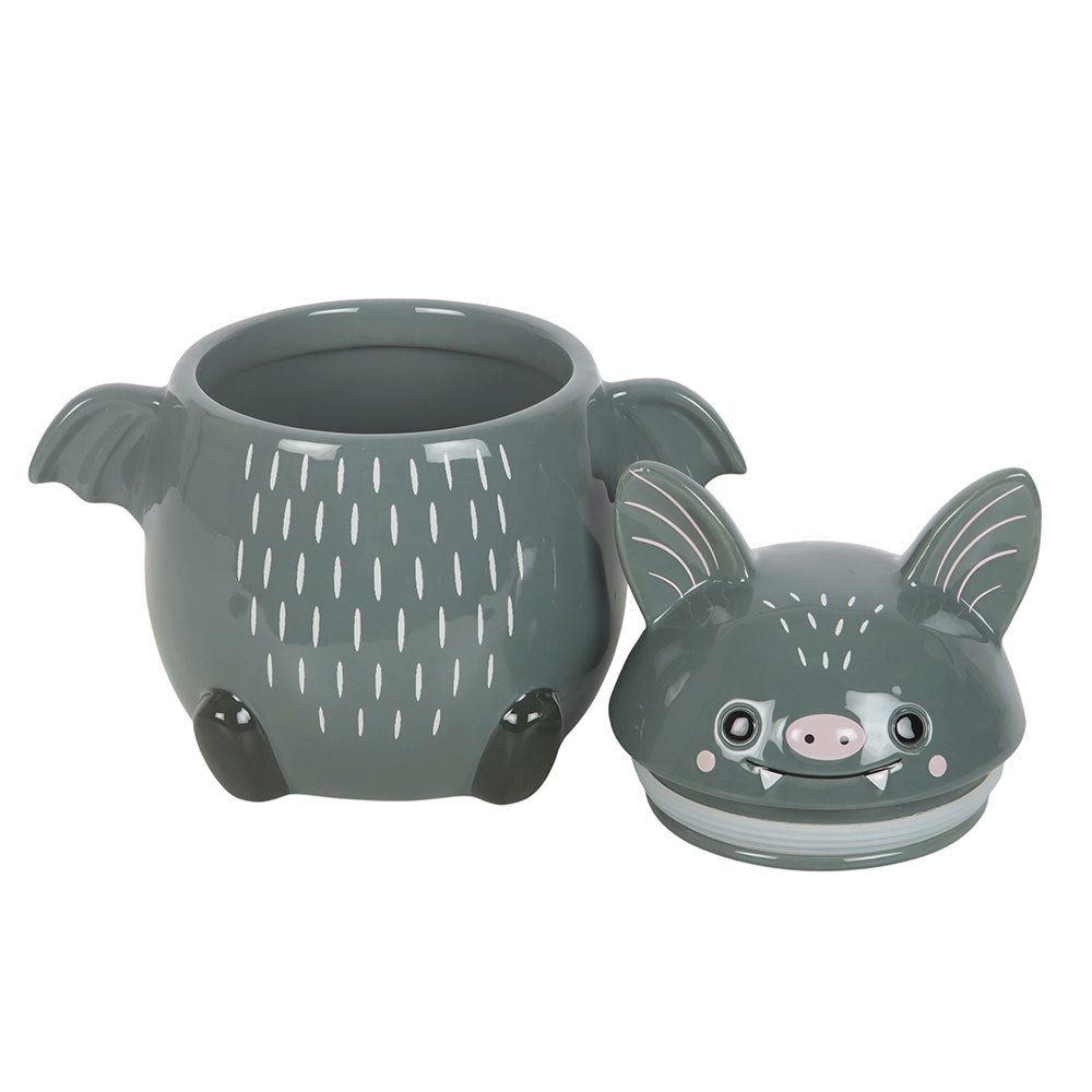 Something Different Aufbewahrungsdose Bat Cookie Jar süße Fledermaus Vorratsdose aus Keramik