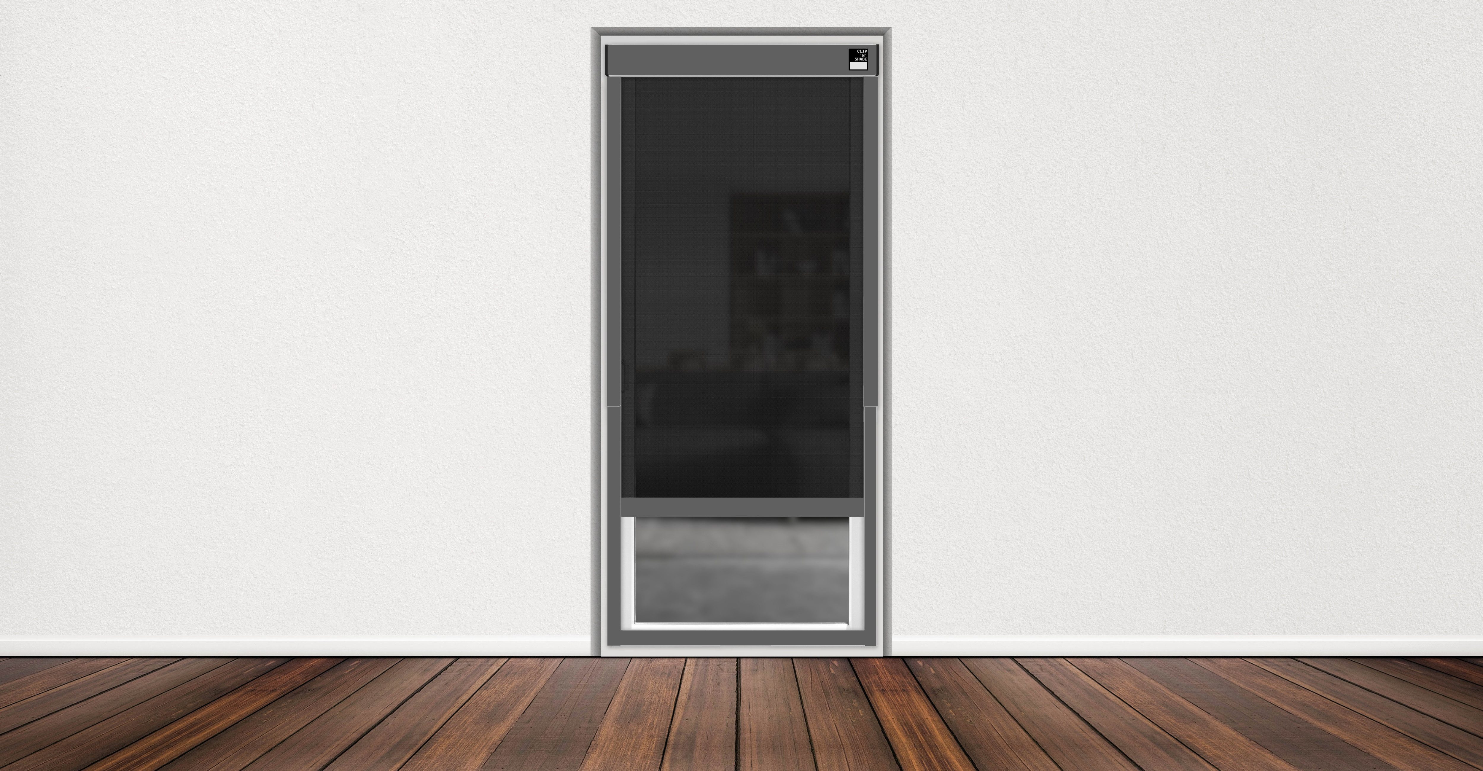 Rollo Aussenrollo für Balkontüren von CLIP`N`SHADE, CLIP`N`SHADE, Außen am Fenster, Klemmmontage, hochwertige Aluminiumprofile