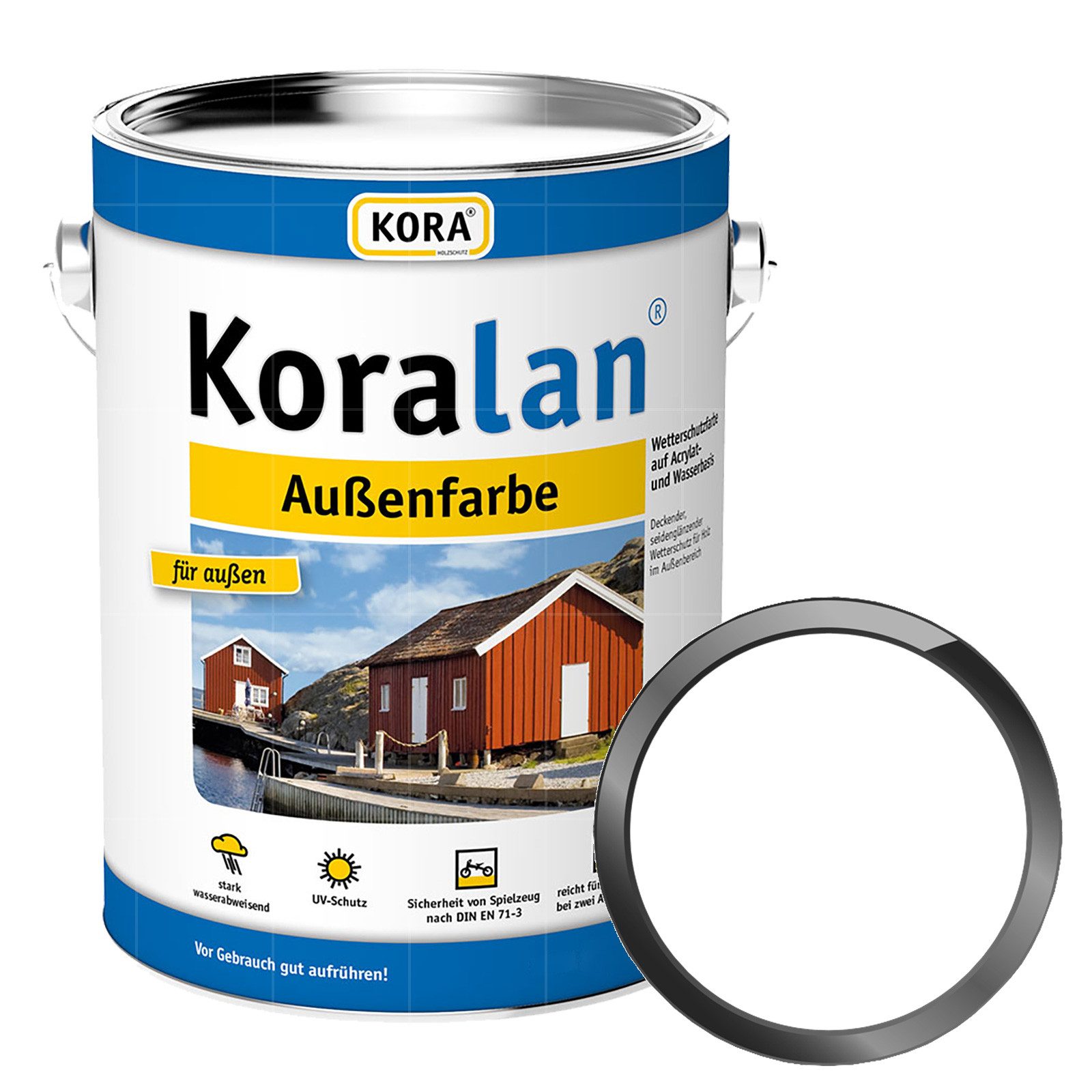 KORA Wetterschutzfarbe KORALAN AUSSENFARBE - 2.5 LTR