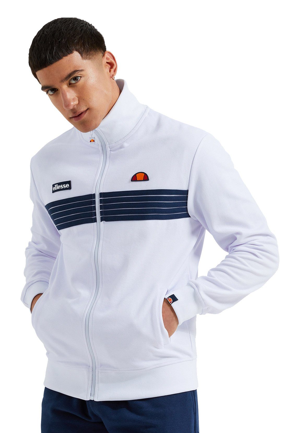 ellesse track top white