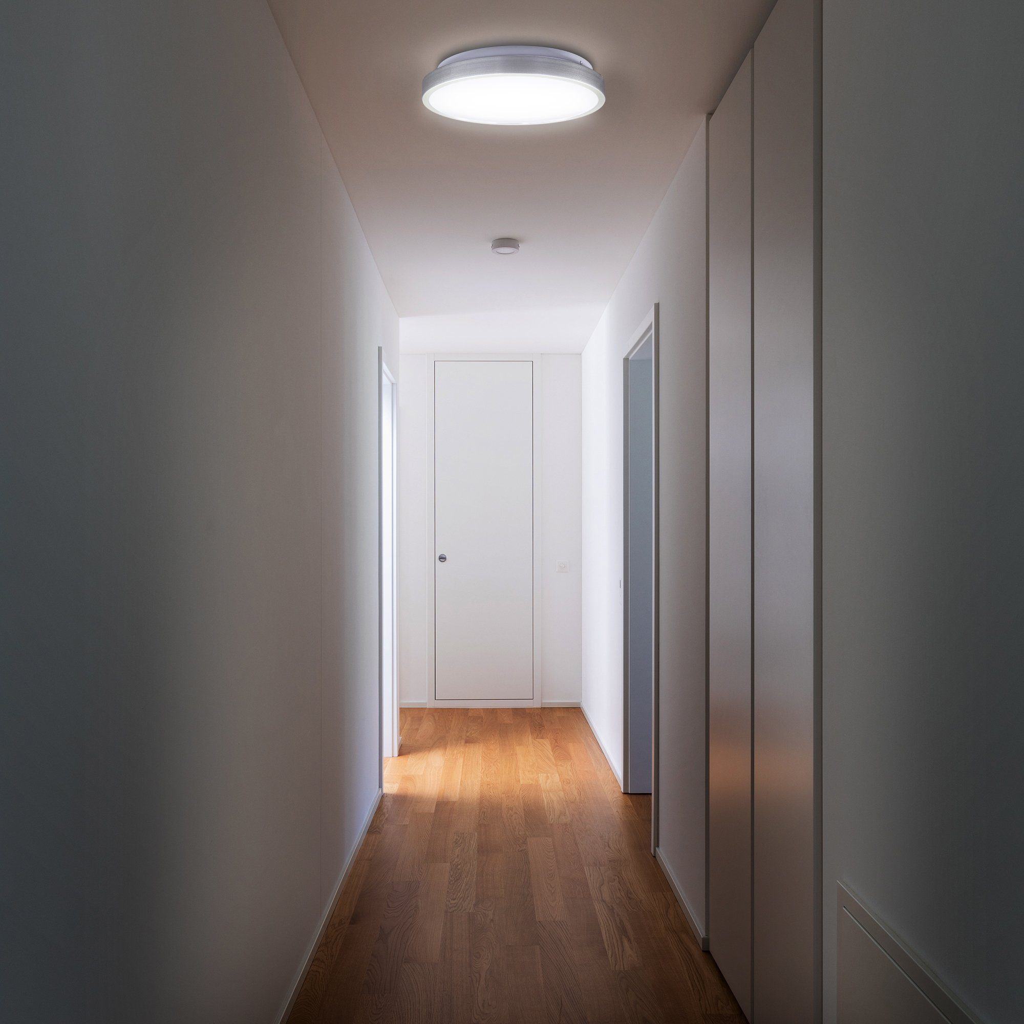 B.K.Licht LED Deckenleuchte fest Bürolampe, 15 LED-Deckenlampe, BK_DL1198 LED Neutralweiß, Ø29cm integriert, Watt, 1.500 Lumen, Licht, neutalweißes 4.000K