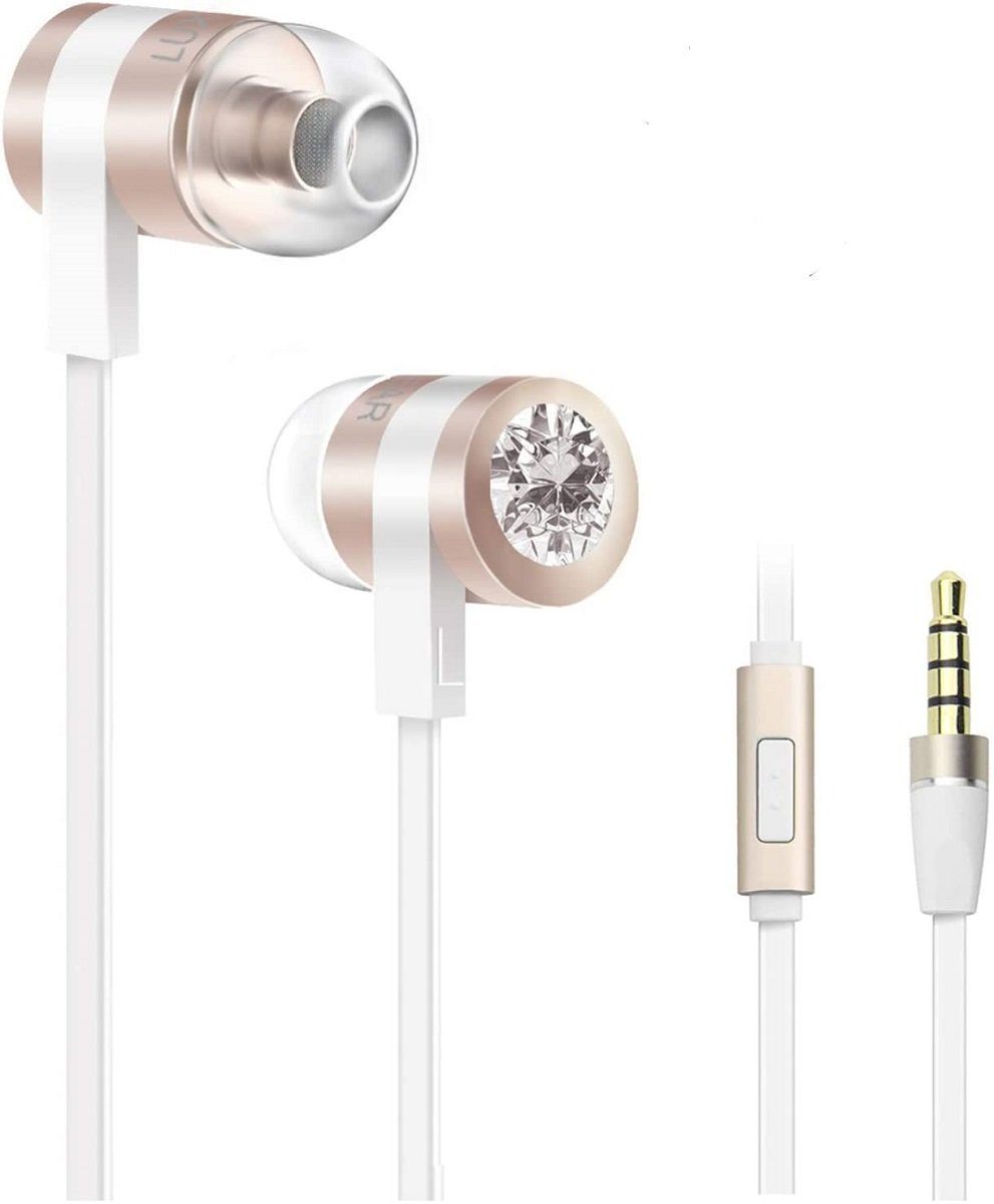 Elegear In-Ear-Kopfhörer (In Ear Kopfhörer mit Kabel, Noise Cancelling  Ohrhörer mit Mikrofon, Moderne Stereo-Kopfhörer mit 3er Ohrstöpseln für  Samsung Huawei Sony und alle Android-Handy, PS4, PC, Laptop - Gold) online  kaufen