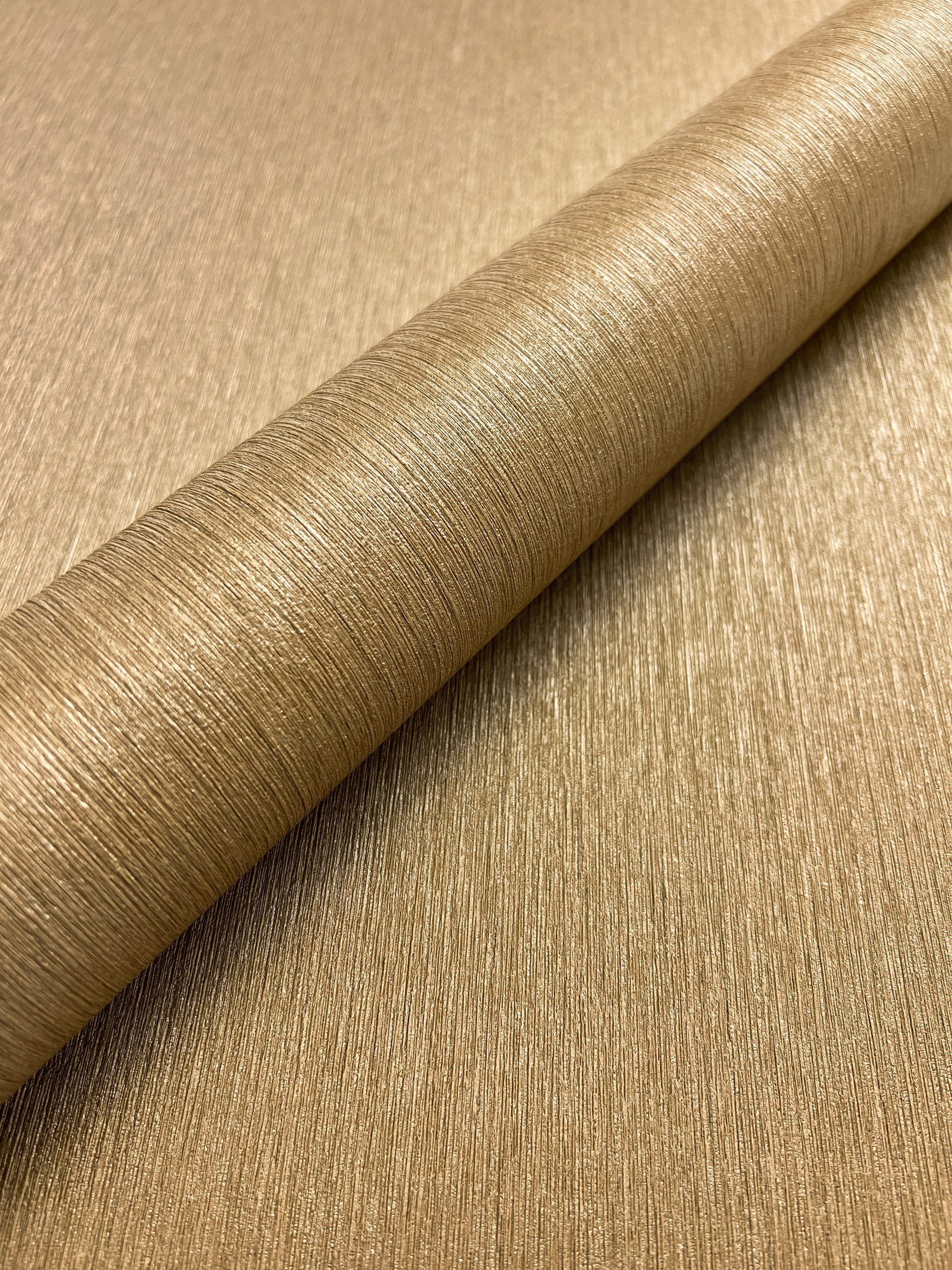 Newroom Vliestapete, Gold Tapete Modern Unifarbe günstig online kaufen