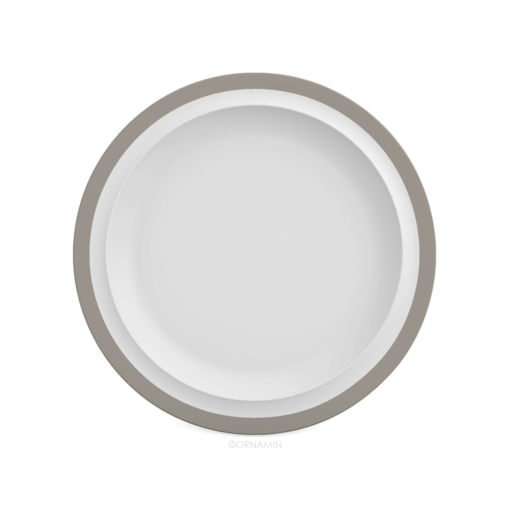 Ornamin Frühstücksteller Klassik - Kunststoffteller, Kunststoffgeschirr l BPA-frei l Melamin l Made in Germany