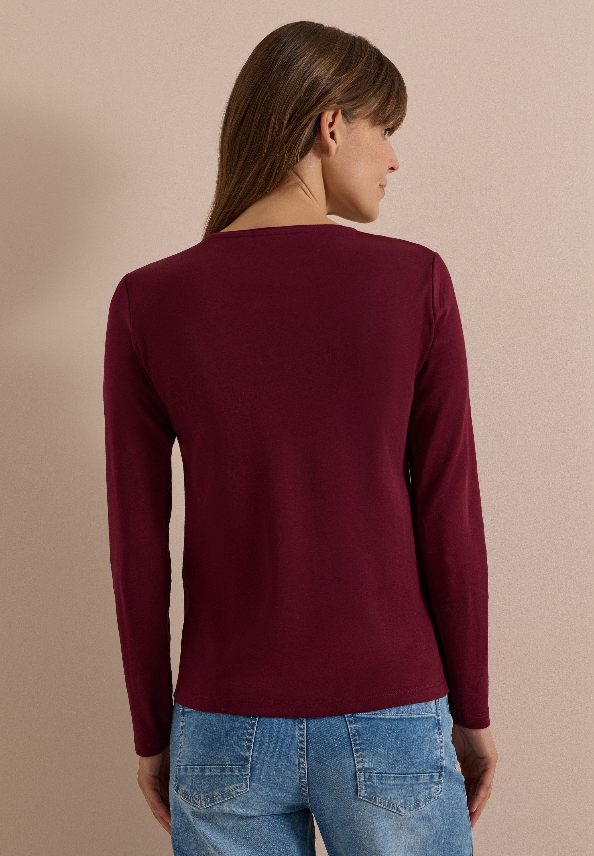 CECIL Langarmshirt aus reiner Baumwolle – Bild 2 von 5