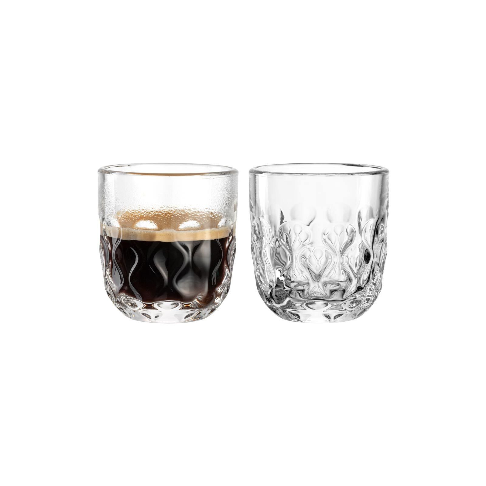PARACITY Espresso kopjes set van 2, geïsoleerd espressoglas 8 oz
