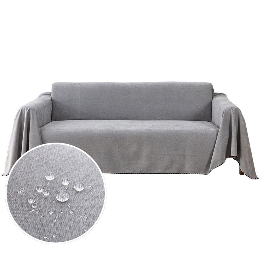 Sofaschoner Grau 180 300cm Premium Sofa FELIXLEO überwurfdecke x