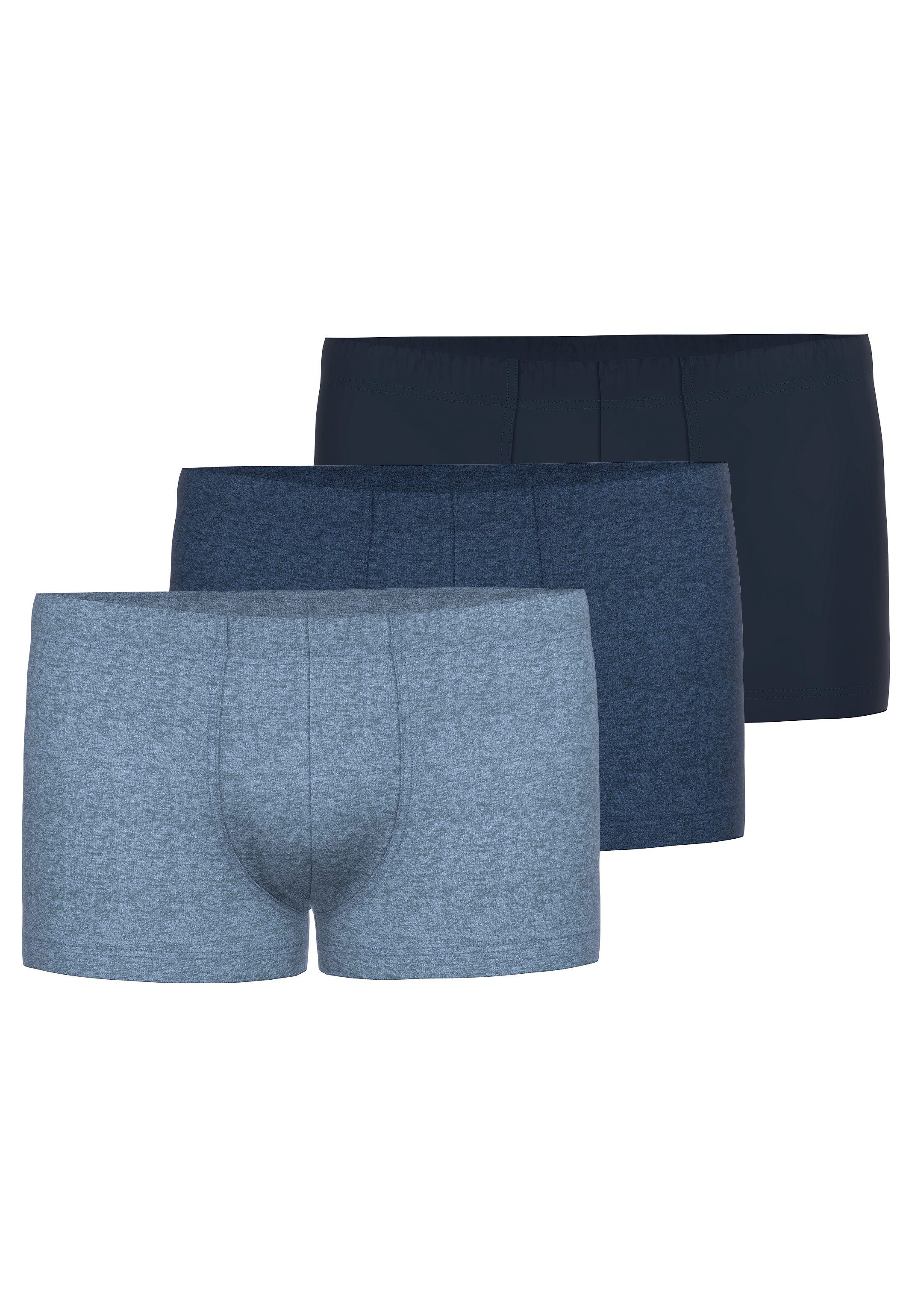 seidensticker Retro Boxer 3er Pack Pur (Spar-Set, 3-St) Retro Short / Pant - Baumwolle - ohne Eingriff - Atmungsaktiv