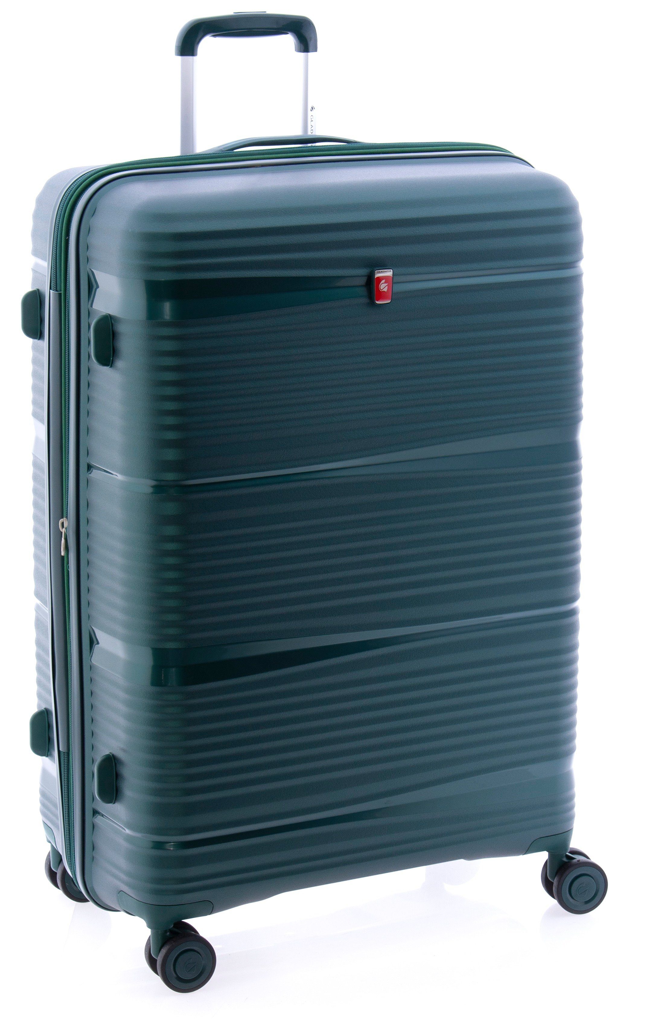GLADIATOR Hartschalen-Trolley Koffer XL - 76 cm, 4 Rollen, TSA, Dehnfalte, div. Farben