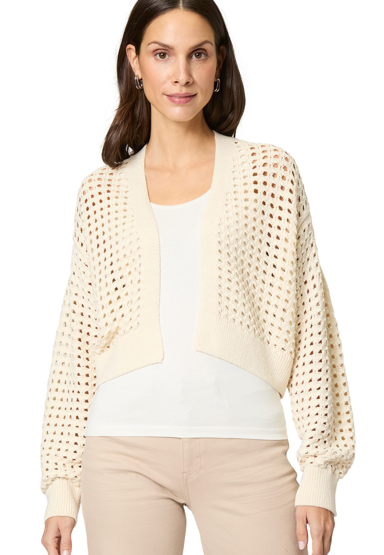 Strickjacke zero Strickjacke mit Lochmuster