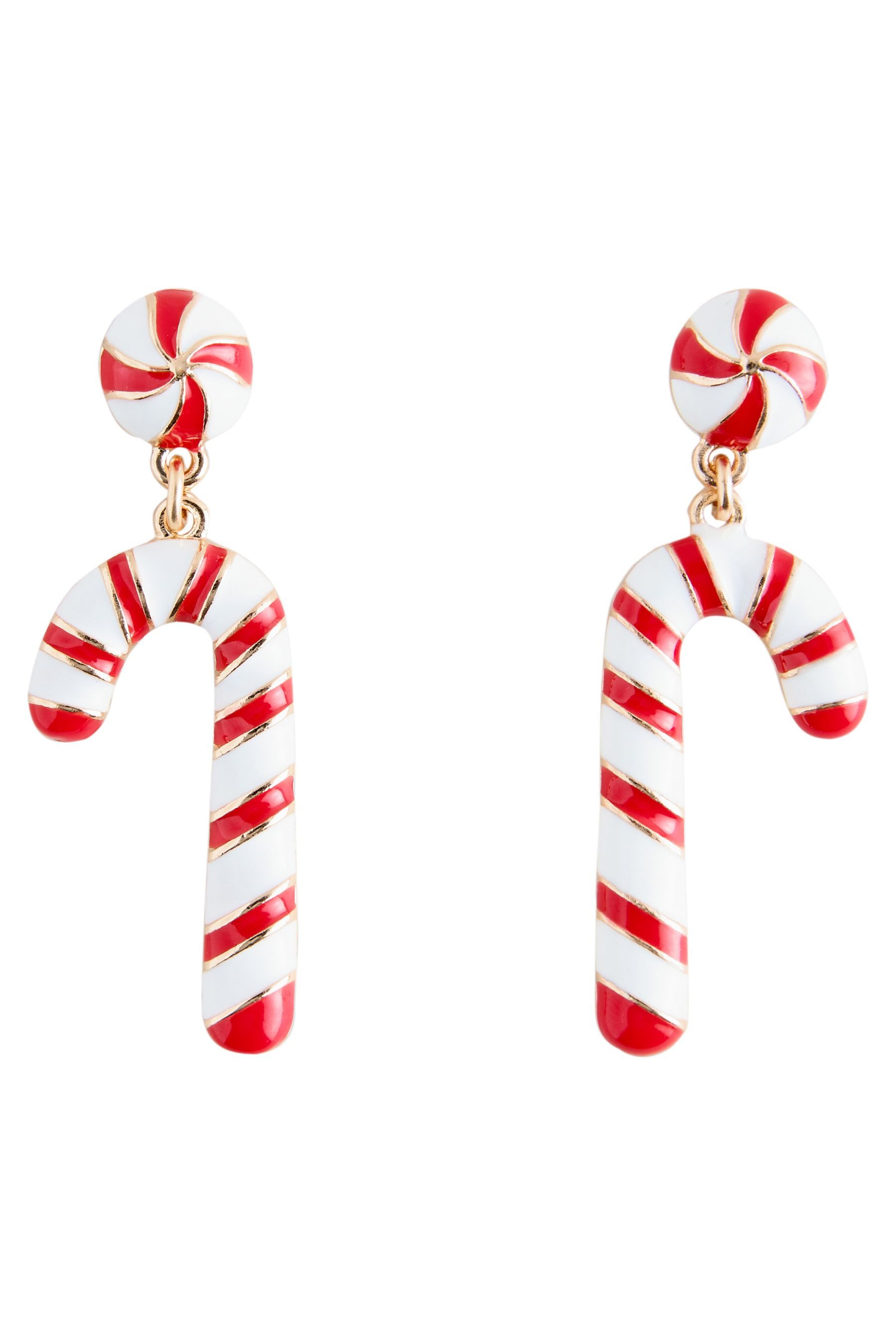 Next Paar Ohrhänger Weihnachtliche Ohrringe, Zuckerstangen (1-tlg)